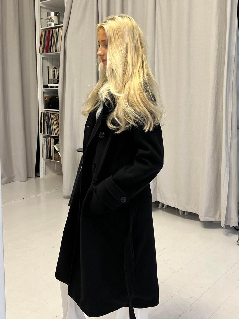 Black Belted Trench Coat