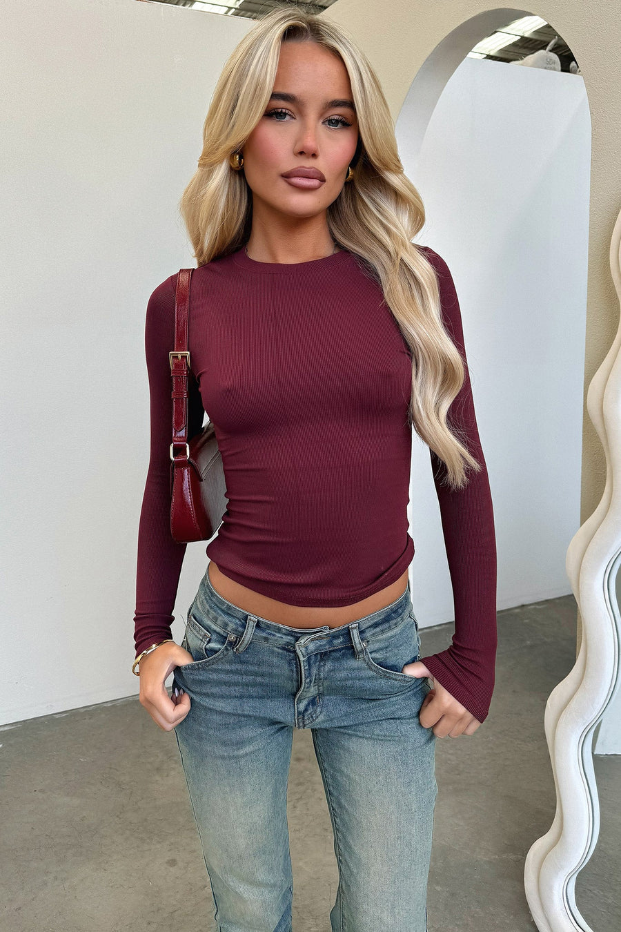 Vintage Wash Bootcut Jeans