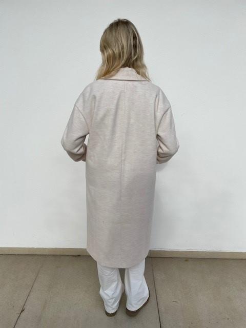 Light Beige Wool Blend Coat