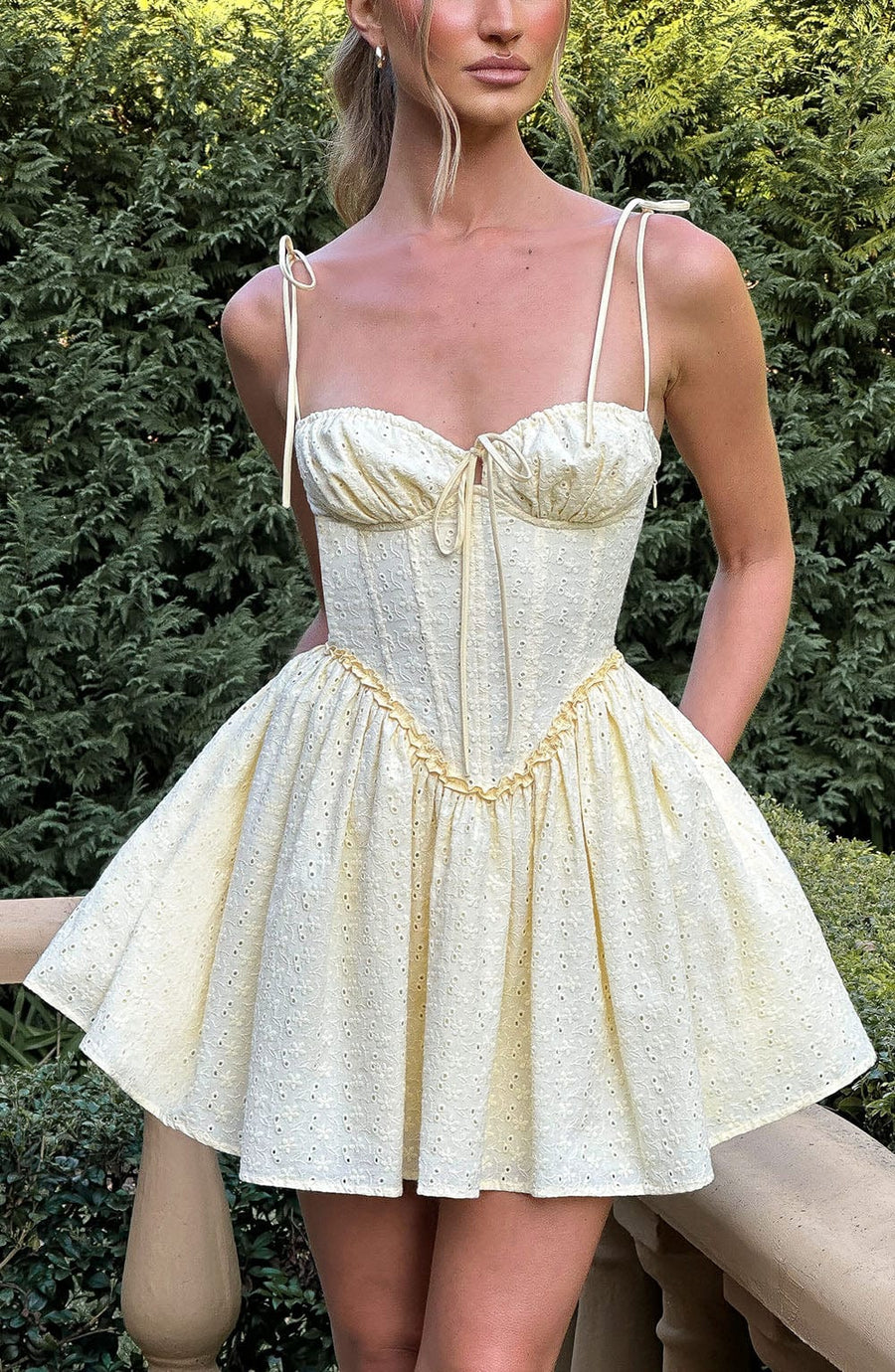 Moon Lime Mini Dress