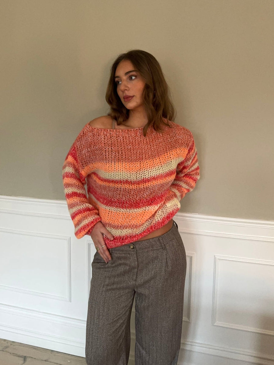 Sunset Ombre Knit Sweater
