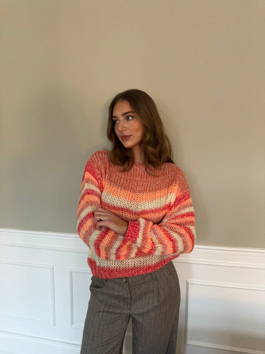 Sunset Ombre Knit Sweater