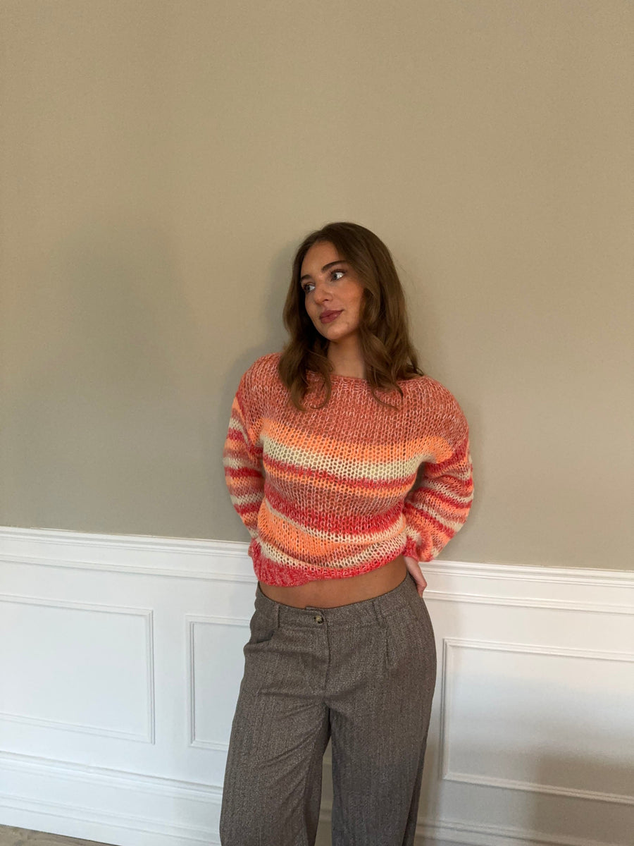 Sunset Ombre Knit Sweater