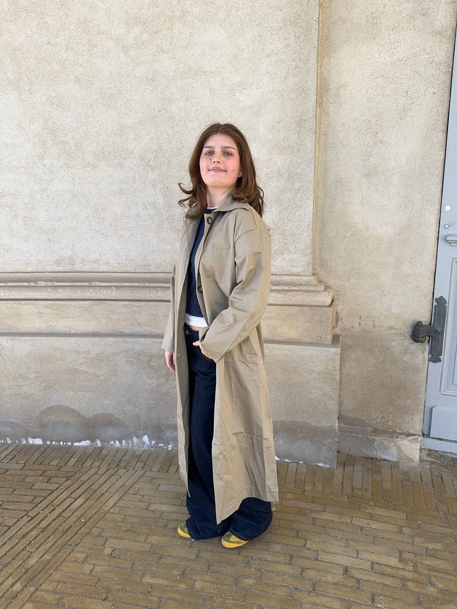 Timeless Tan Longline Coat