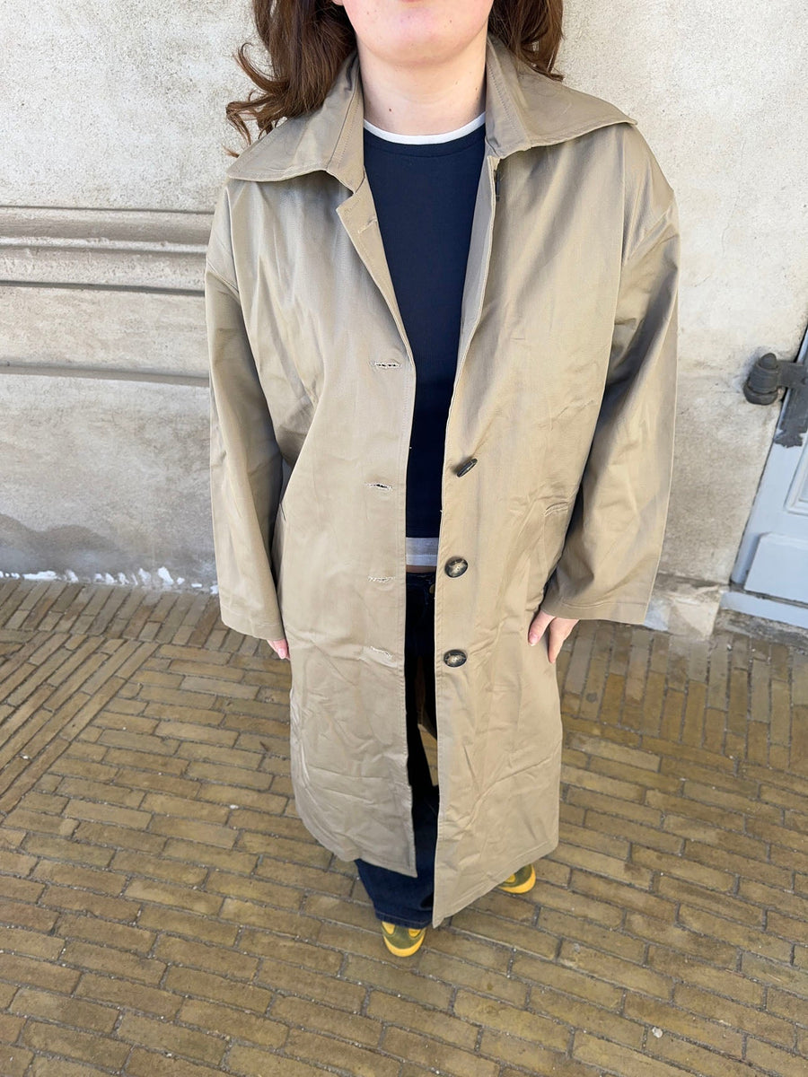Timeless Tan Longline Coat