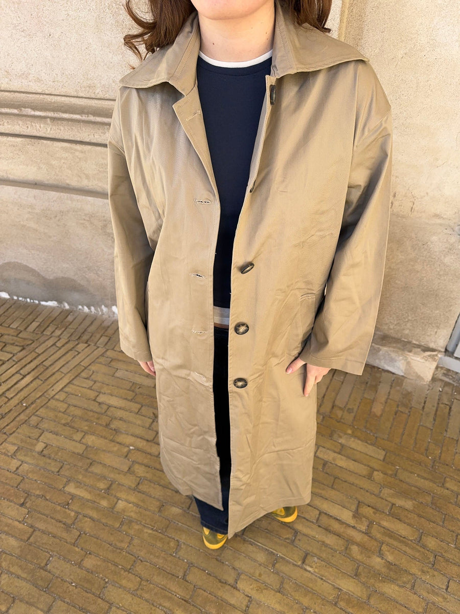 Timeless Tan Longline Coat