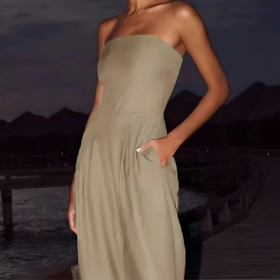 STRAPLESS JUMPSUIT