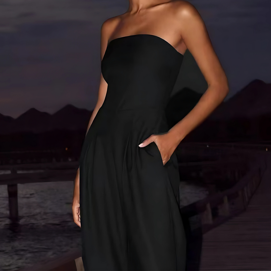 STRAPLESS JUMPSUIT